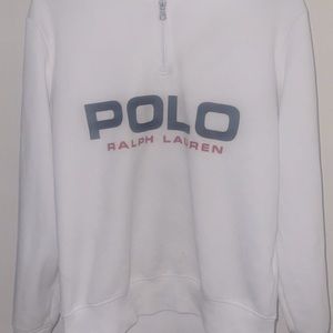 half zip Polo sweater